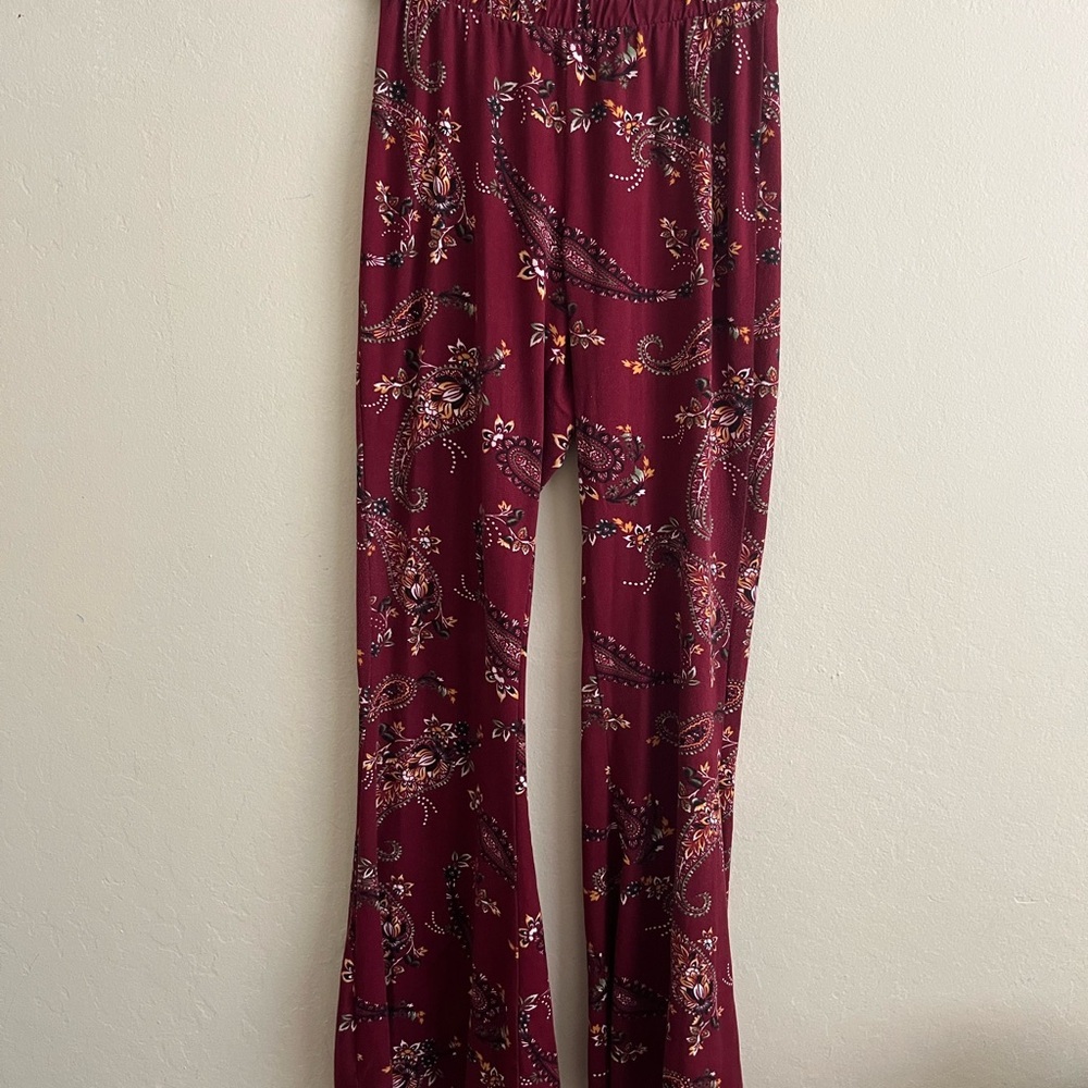 Floral Paisley Print Pants